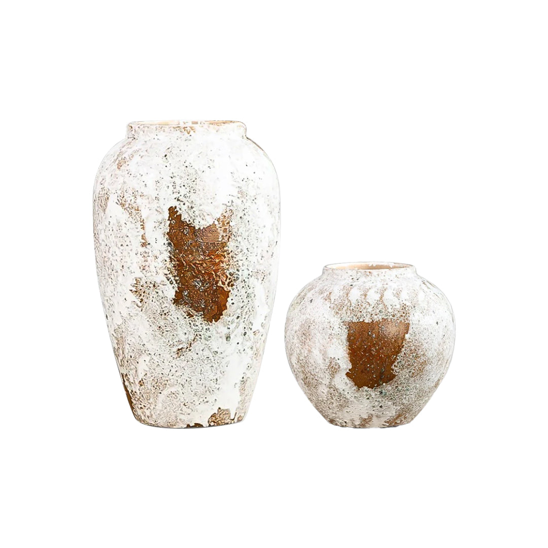 SOGA Home & Living Bundle – Gradient White Ceramic Flower Vases for Elegant Home Decor
