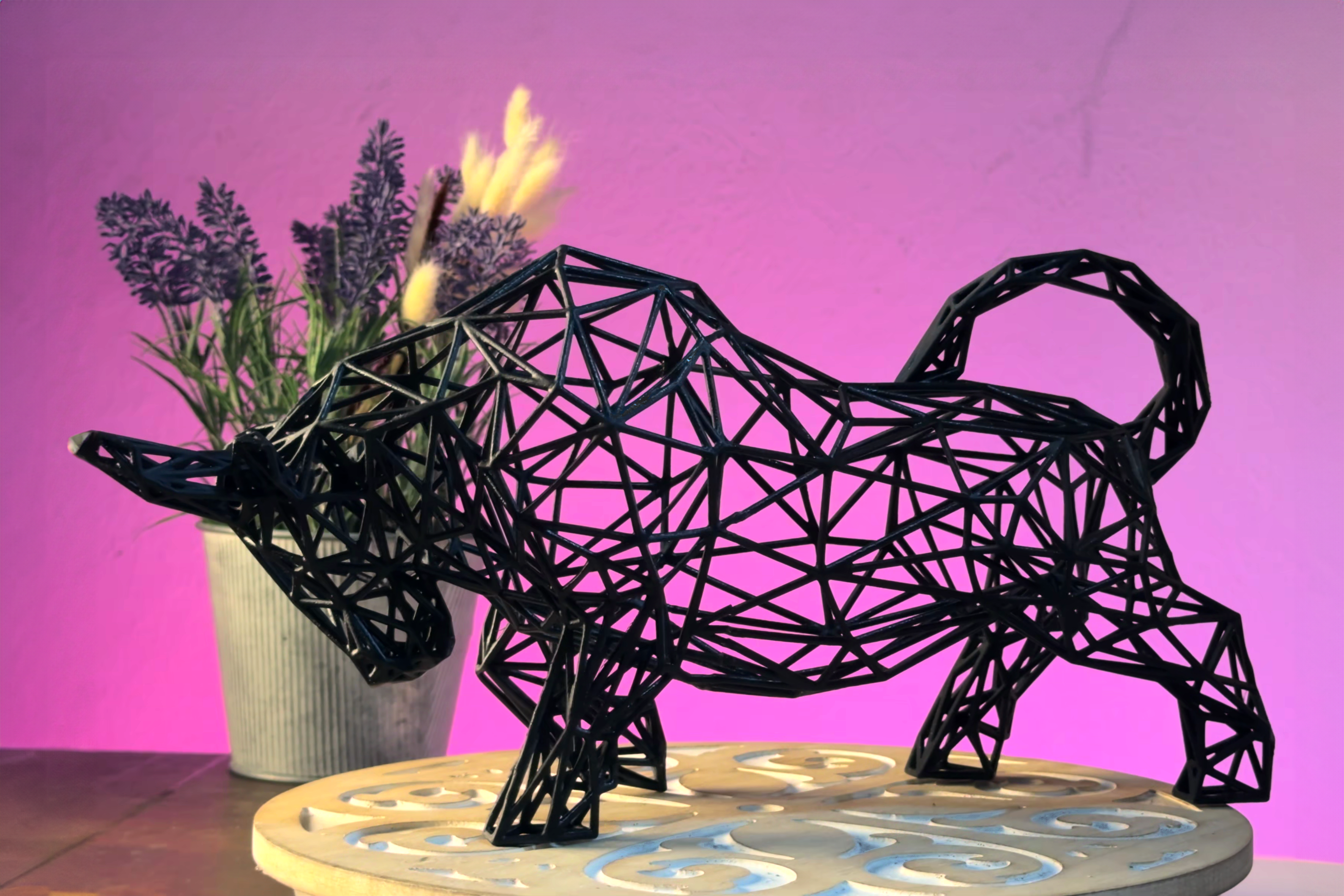 Bull Decor Sculpture